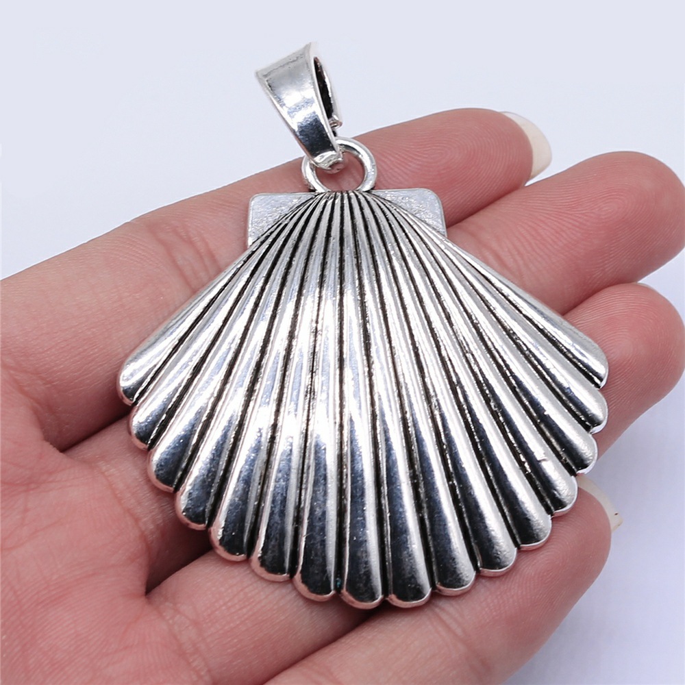 Vintage Fashion Nova - 1pcs 55x55mm Antique Silver Color Oversized