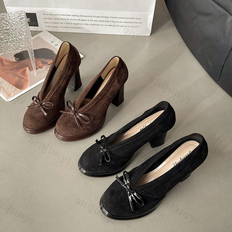 Women's High Heels 2025 Spring - Vintage Fashion Luxury 评论和价格