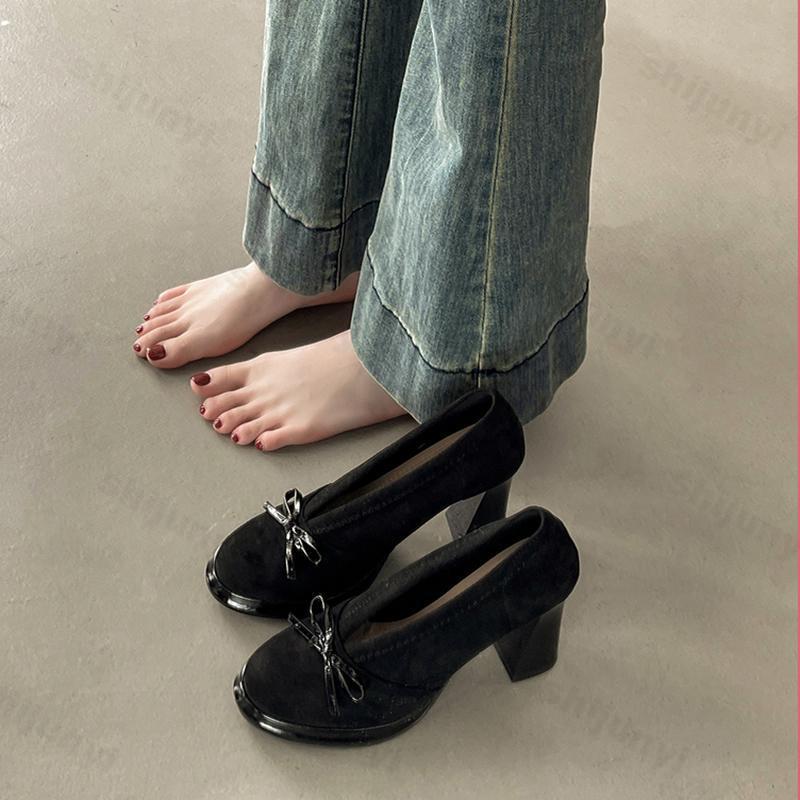 Women's High Heels 2025 Spring - Vintage Fashion Luxury 评论和价格