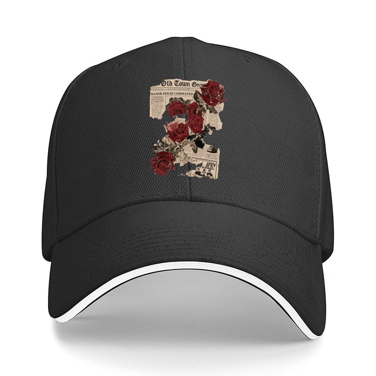 Vintage Newspaper Red Roses Fl - Vintage Fashion Newspaper 评论和价格