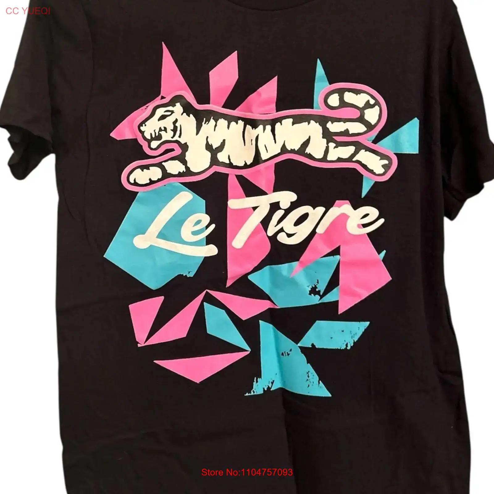 Le Tigre mens Retro T shirt ME - Vintage Fashion Logo 评论和价格