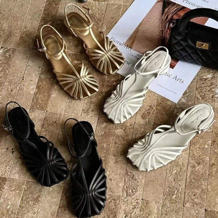 French-style Vintage Woven Toe - French Vintage Fashion 评论和价格