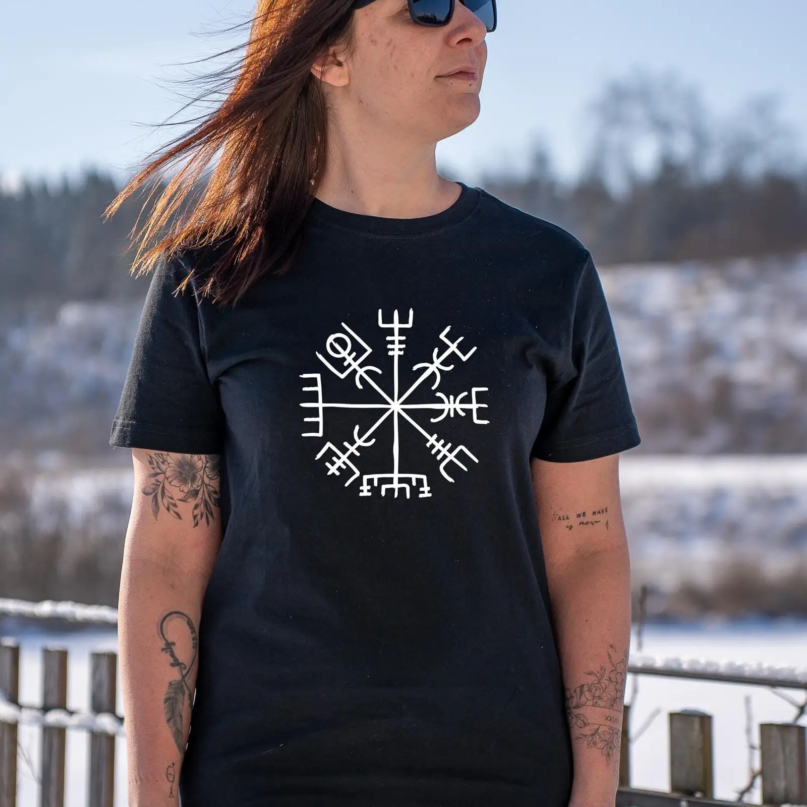 Vegvísir Nordic Rune Compass V - Vintage Fashion Faire 评论和价格