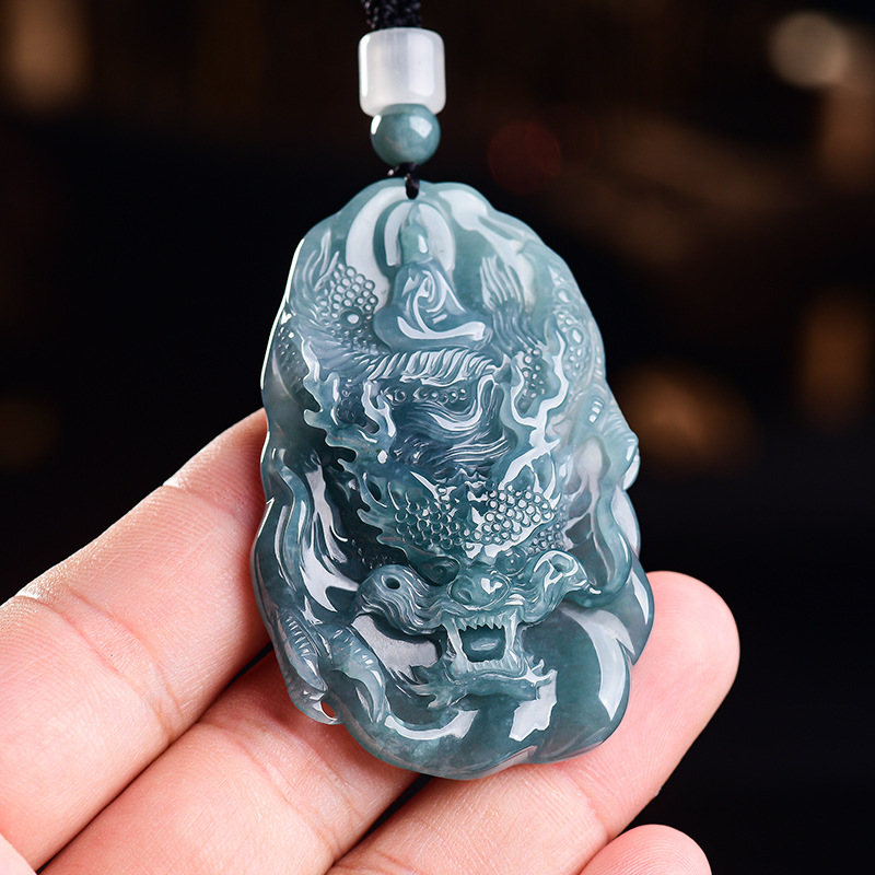 Natural Burmese Jadeite Dragon - Vintage Fashion Luxury 评论和价格