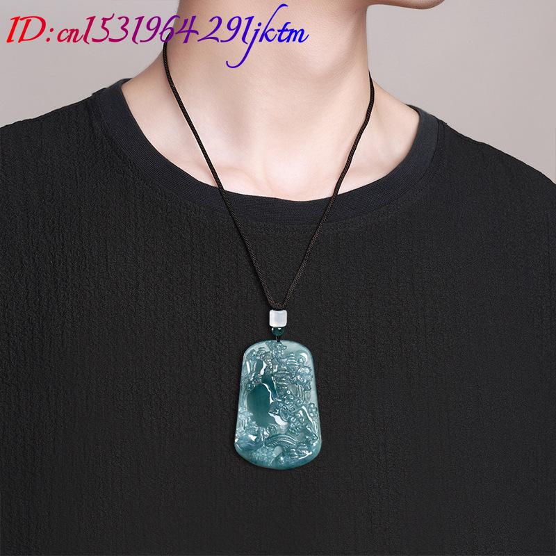 Natural Burmese Jadeite Scener - Vintage Fashion Luxury 评论和价格