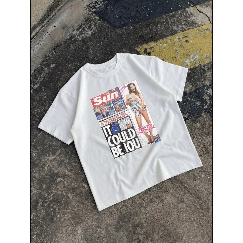 Female Vintage Newspaper T‑Shi - Vintage Fashion Newspaper 评论和价格