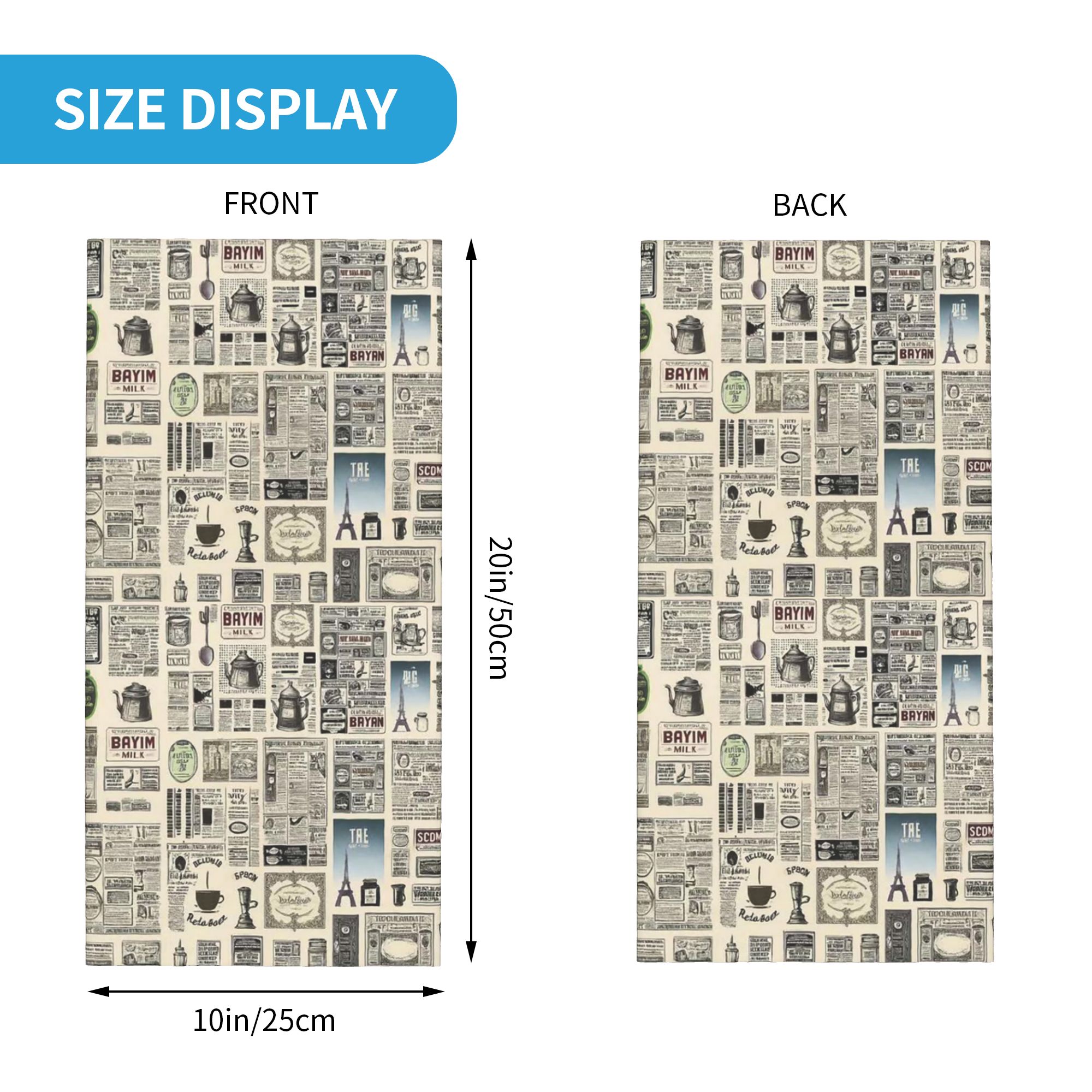 Vintage Newspaper Pattern Band - Vintage Fashion Newspaper 评论和价格