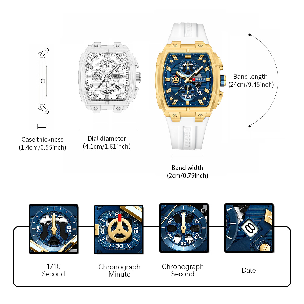 CURREN Luxury Vintage Watch fo - Vintage Fashion Luxury 评论和价格