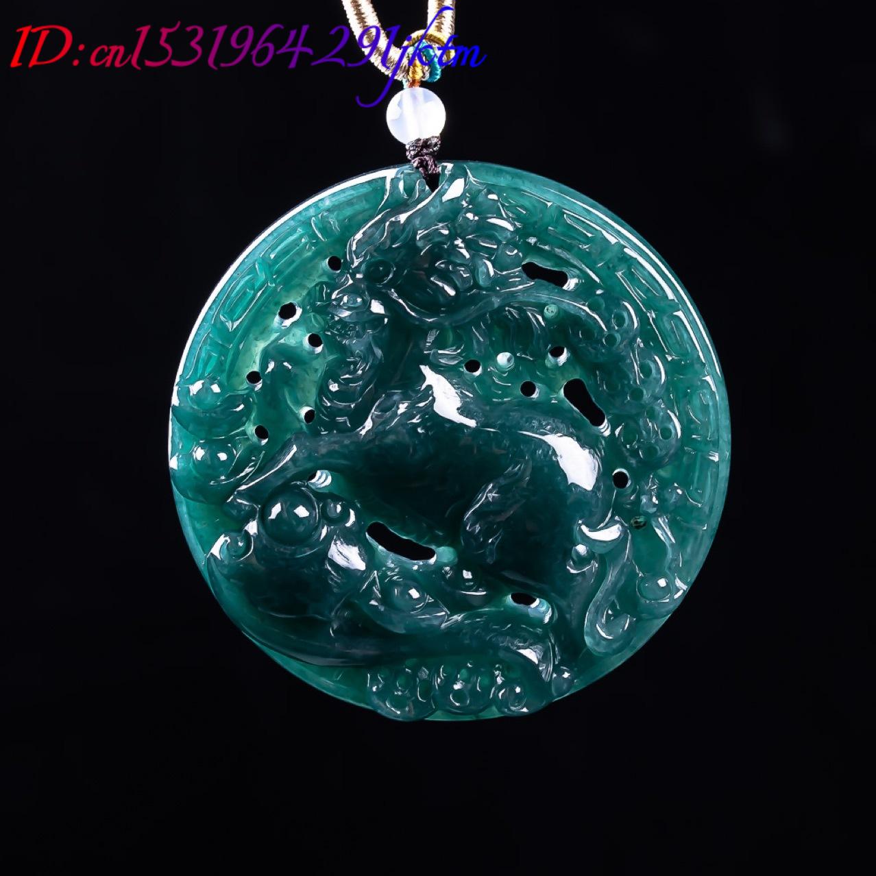 Burmese Jadeite Dragon Pendant - Vintage Fashion Luxury 评论和价格