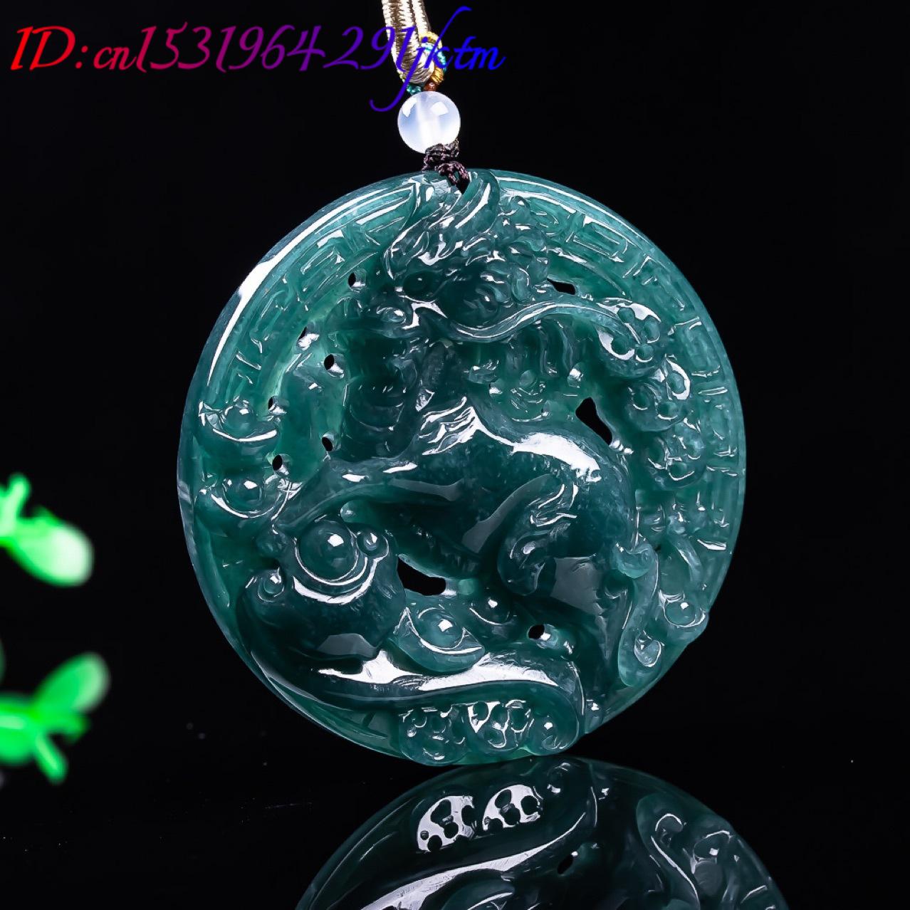 Burmese Jadeite Dragon Pendant - Vintage Fashion Luxury 评论和价格