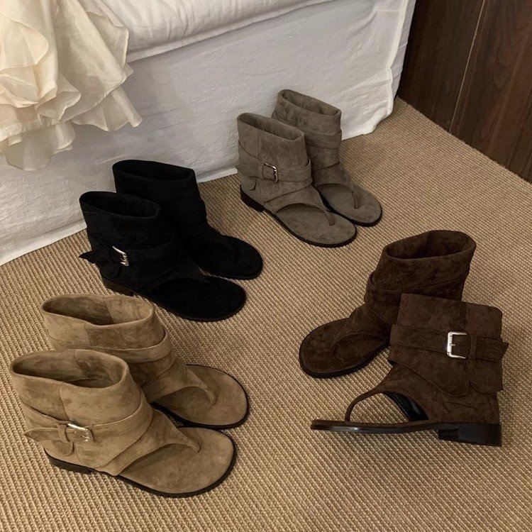 Women Peep Toe Boots Summer Ne - Vintage Fashion Luxury 评论和价格