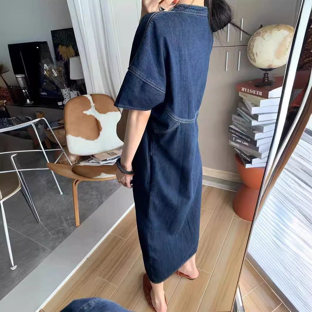 New French Vintage Loose Denim - French Vintage Fashion 评论和价格