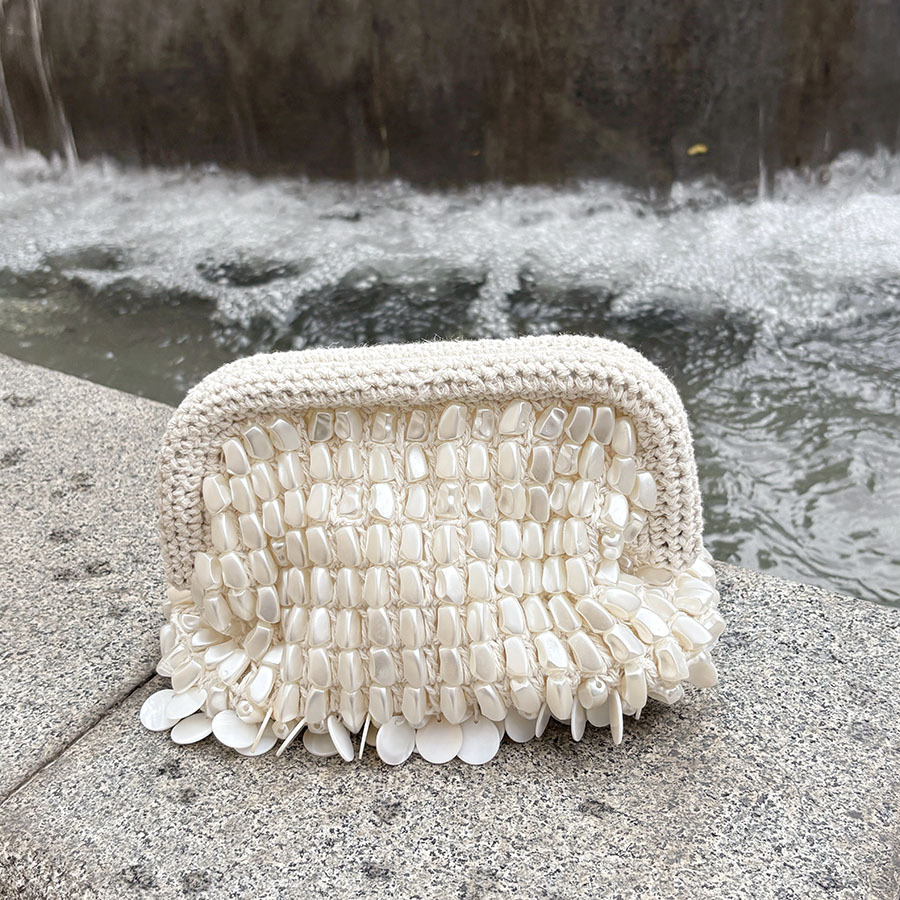 French Hand Woven Beading Clut - French Vintage Fashion 评论和价格