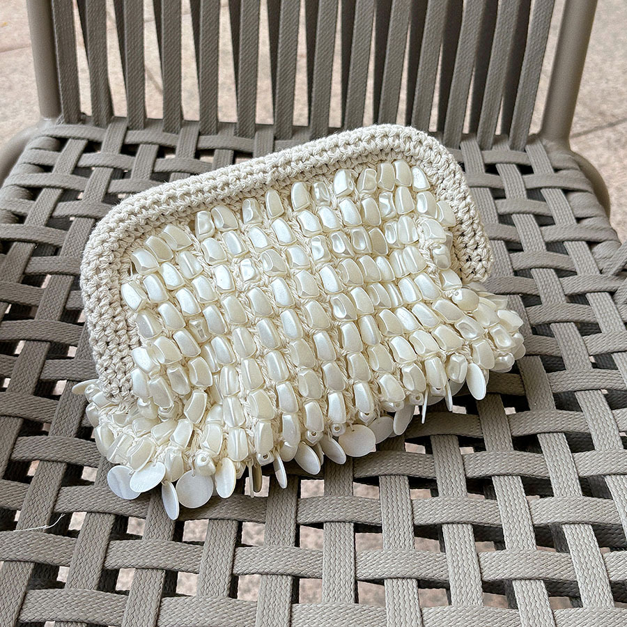 French Hand Woven Beading Clut - French Vintage Fashion 评论和价格