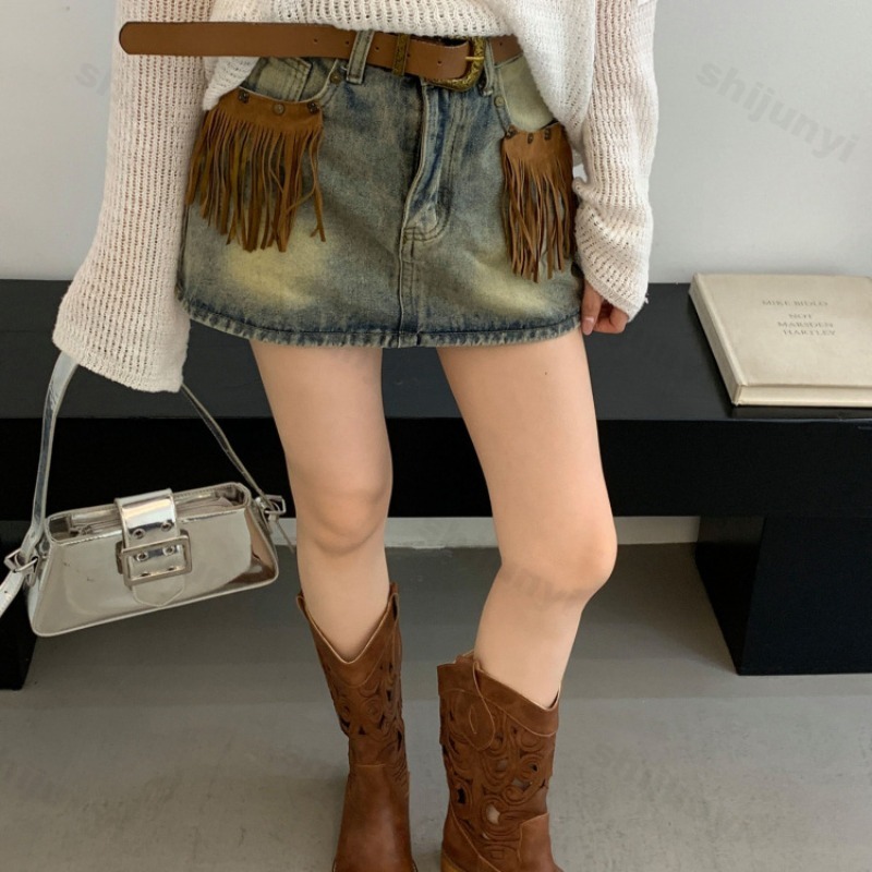 Women Hollow Cowboy Boots Spri - Vintage Fashion Luxury 评论和价格